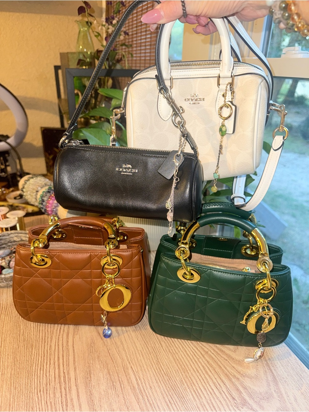 Coach Small Leather bags & BAG CHARMS